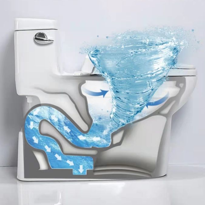 Traditional Ceramic Toilet Bowl One Piece Flush Toilet with Toilet Seat Clearhalo 'Bathroom Remodel & Bathroom Fixtures' 'Home Improvement' 'home_improvement' 'home_improvement_toilets' 'Toilets & Bidets' 'Toilets' 1200x1200_8396504a-121d-4203-826a-b0384403fa0f