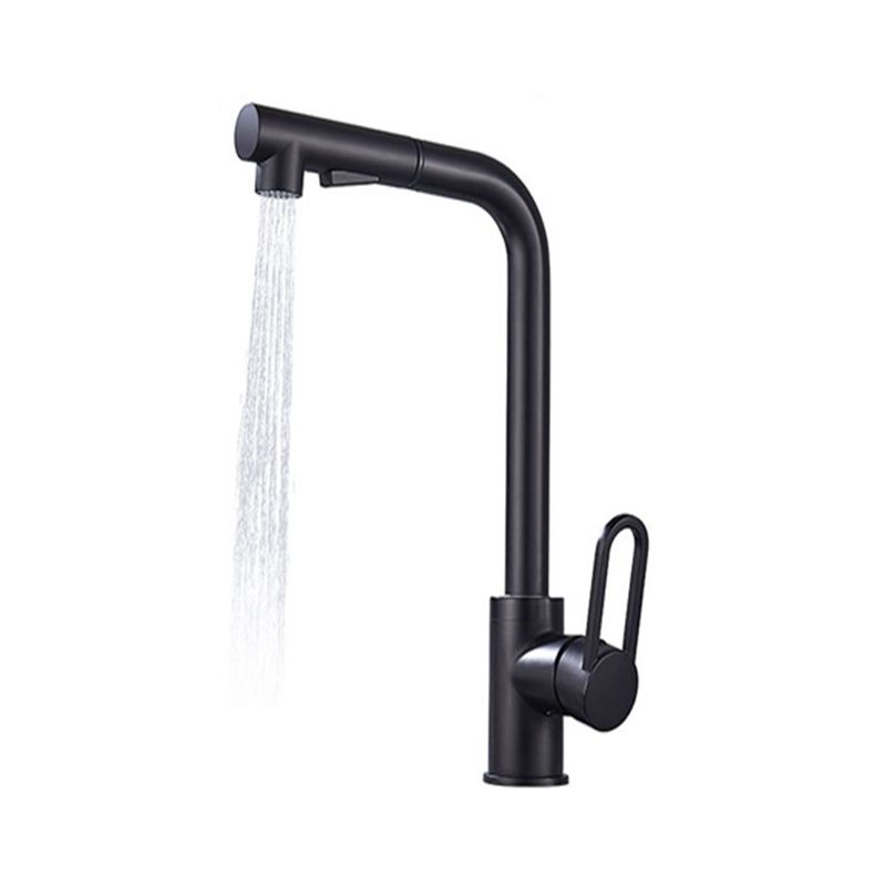 Contemporary Kitchen Faucet Copper 1-Handle High Arc Kitchen Faucet Clearhalo 'Home Improvement' 'home_improvement' 'home_improvement_kitchen_faucets' 'Kitchen Faucets' 'Kitchen Remodel & Kitchen Fixtures' 'Kitchen Sinks & Faucet Components' 'kitchen_faucets' 1200x1200_83967fd5-85d3-4734-9ae0-a292eb653275