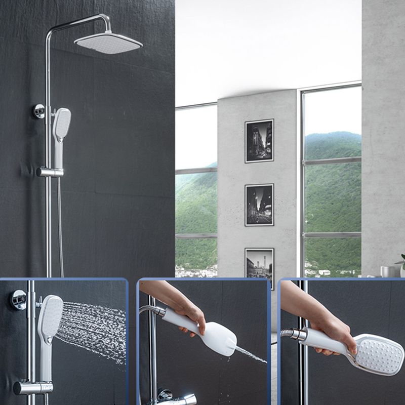 Contemporary Shower Head Standard Spray Pattern Included Hose Clearhalo 'Bathroom Remodel & Bathroom Fixtures' 'Home Improvement' 'home_improvement' 'home_improvement_shower_heads' 'Shower Heads' 'shower_heads' 'Showers & Bathtubs Plumbing' 'Showers & Bathtubs' 1200x1200_83b2cb7c-4267-470f-b6cf-c4444ad64c2f
