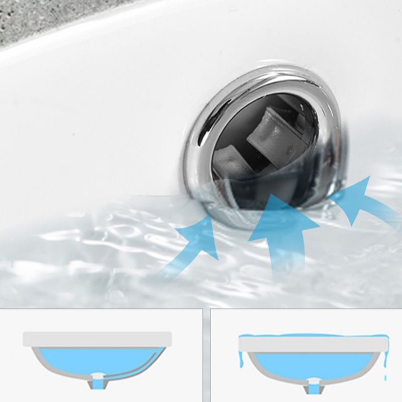 Modern Style Bathroom Sink Overflow Hole Design Oval Ceramic Bathroom ...