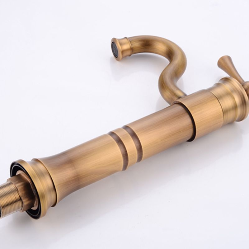 Classic Vessel Sink Bathroom Faucet Swivel Spout Single Handle Vessel Sink Faucet Clearhalo 'Bathroom Remodel & Bathroom Fixtures' 'Bathroom Sink Faucets' 'Bathroom Sinks & Faucet Components' 'bathroom_sink_faucets' 'Home Improvement' 'home_improvement' 'home_improvement_bathroom_sink_faucets' 1200x1200_83eb54d8-a1e3-4873-a39a-8b163bc97101