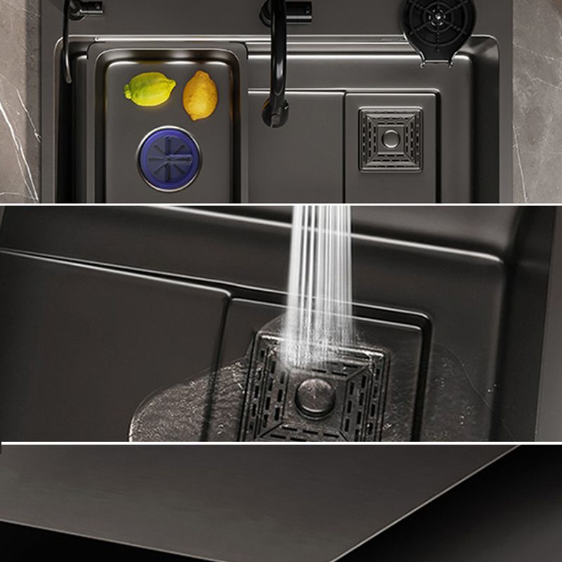 Classic Style Sink Set Stainless Steel Friction Resistant Sink Set for Kitchen Clearhalo 'Home Improvement' 'home_improvement' 'home_improvement_kitchen_sinks' 'Kitchen Remodel & Kitchen Fixtures' 'Kitchen Sinks & Faucet Components' 'Kitchen Sinks' 'kitchen_sinks' 1200x1200_83f5d284-66a1-40d2-b8db-500ac656f68e