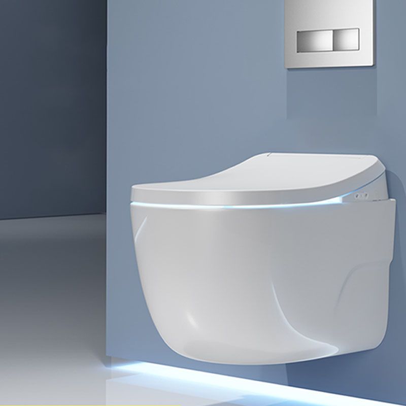 Contemporary Elongated Ceramic Warm Air Dryer Smart Bidet in White Clearhalo 'Bathroom Remodel & Bathroom Fixtures' 'Bidets' 'Home Improvement' 'home_improvement' 'home_improvement_bidets' 'Toilets & Bidets' 1200x1200_83f6544f-9598-4c15-ba2a-ee8445d8e56c