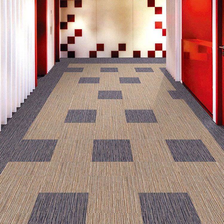 Carpet Tile Non-Skid Fade Resistant Geometry Self-Stick Carpet Tiles Bedroom Clearhalo 'Carpet Tiles & Carpet Squares' 'carpet_tiles_carpet_squares' 'Flooring 'Home Improvement' 'home_improvement' 'home_improvement_carpet_tiles_carpet_squares' Walls and Ceiling' 1200x1200_83ff1a5a-0237-4cd3-8879-72dfa912fcb5