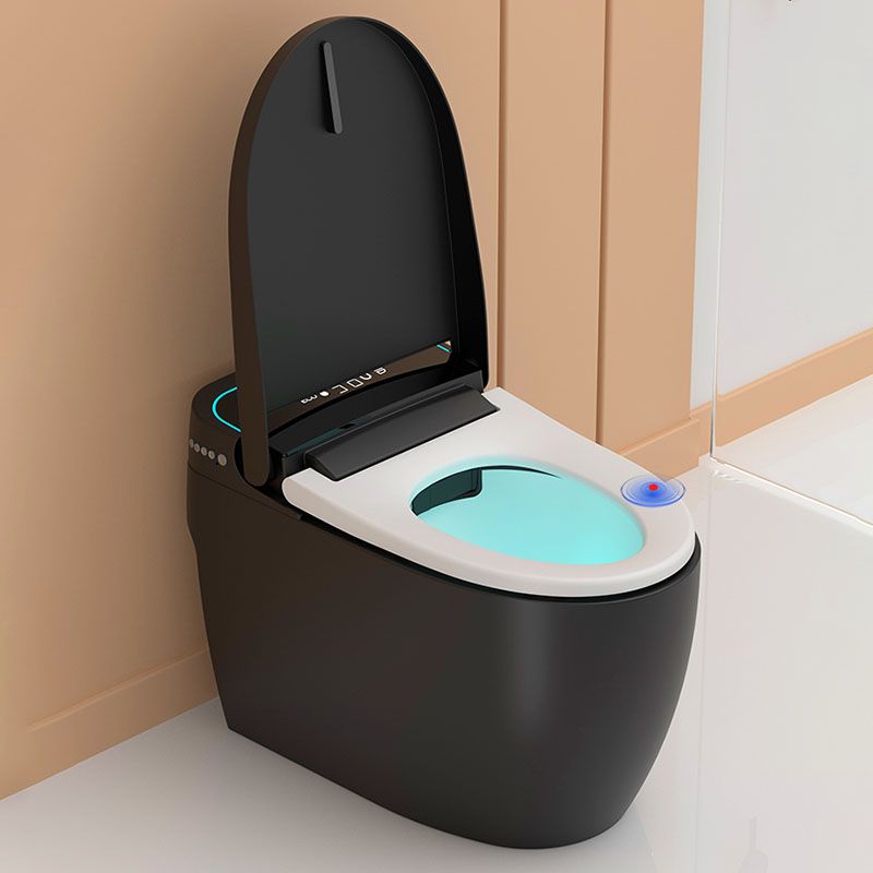 19.68" H Electronic Elongated Toilet Floor Standing Bidet in Black Clearhalo 'Bathroom Remodel & Bathroom Fixtures' 'Bidets' 'Home Improvement' 'home_improvement' 'home_improvement_bidets' 'Toilets & Bidets' 1200x1200_842614f2-fdf7-47df-b74b-a58a6acc16d4