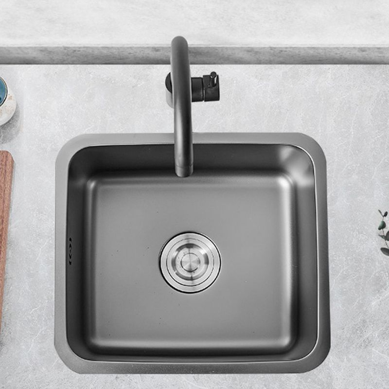 Contemporary Stainless Steel Sink in black with Strainer Drop-In Kitchen Sink Clearhalo 'Home Improvement' 'home_improvement' 'home_improvement_kitchen_sinks' 'Kitchen Remodel & Kitchen Fixtures' 'Kitchen Sinks & Faucet Components' 'Kitchen Sinks' 'kitchen_sinks' 1200x1200_844c6e09-8d08-4439-a4bd-3fd1febd795c