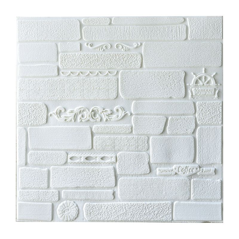 Modern Wall Paneling Peel and Stick Brick 3D Print Waterproof Wall Panel Clearhalo 'Flooring 'Home Improvement' 'home_improvement' 'home_improvement_wall_paneling' 'Wall Paneling' 'wall_paneling' 'Walls & Ceilings' Walls and Ceiling' 1200x1200_8474d1f6-3728-4298-9f64-89daae8cbd17