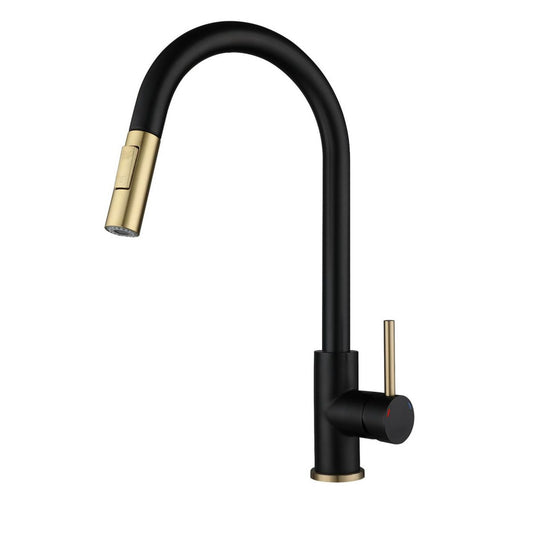 Modern Style Kitchen Faucet Stainless Steel 1-Handle Gooseneck Kitchen Faucet Clearhalo 'Home Improvement' 'home_improvement' 'home_improvement_kitchen_faucets' 'Kitchen Faucets' 'Kitchen Remodel & Kitchen Fixtures' 'Kitchen Sinks & Faucet Components' 'kitchen_faucets' 1200x1200_849d1a2e-941b-4767-a718-0a3e3627d65a