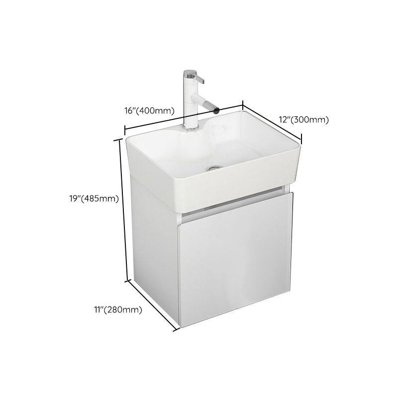 Modern Metal Bathroom Vanity Solid Color Wall Mount Vanity Cabinet in White Clearhalo 'Bathroom Remodel & Bathroom Fixtures' 'Bathroom Vanities' 'bathroom_vanities' 'Home Improvement' 'home_improvement' 'home_improvement_bathroom_vanities' 1200x1200_84a0fe1e-f922-4420-a28b-f6512c88a785