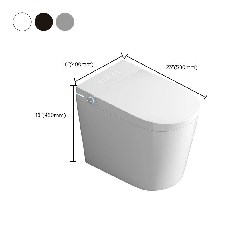 Contemporary Elongated Ceramic Floor Standing Bidet with Heated Seat Clearhalo 'Bathroom Remodel & Bathroom Fixtures' 'Bidets' 'Home Improvement' 'home_improvement' 'home_improvement_bidets' 'Toilets & Bidets' 1200x1200_84b87332-387a-489a-bb3c-7ba3541d066a