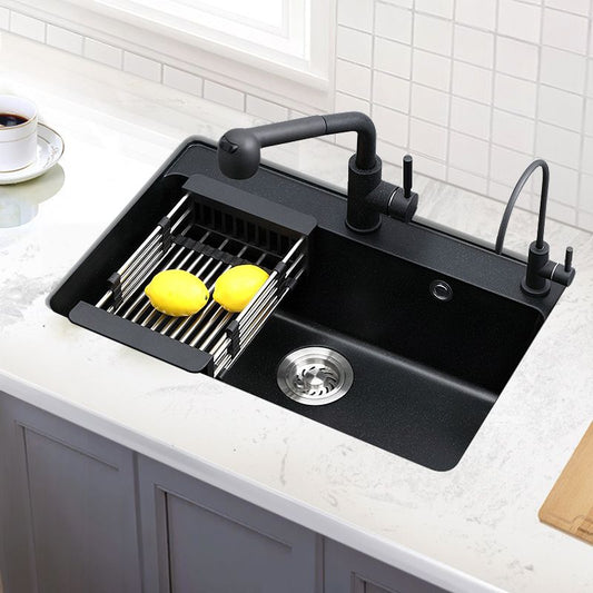Contemporary Kitchen Sink Retangle Stainless Steel 3 Holes Drop-In Kitchen Sink Clearhalo 'Home Improvement' 'home_improvement' 'home_improvement_kitchen_sinks' 'Kitchen Remodel & Kitchen Fixtures' 'Kitchen Sinks & Faucet Components' 'Kitchen Sinks' 'kitchen_sinks' 1200x1200_84bb6373-74cb-4b1a-90f6-bbd6d4628c96