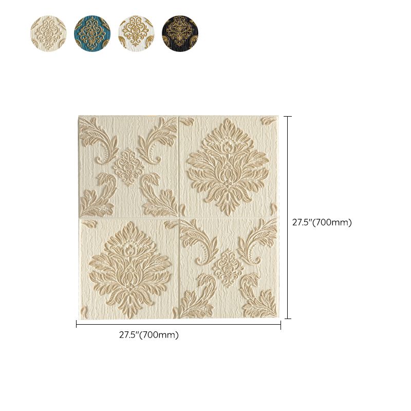 Modern Wall Panel 3D Floral Print Peel and Stick Waterproof Wall Paneling Clearhalo 'Flooring 'Home Improvement' 'home_improvement' 'home_improvement_wall_paneling' 'Wall Paneling' 'wall_paneling' 'Walls & Ceilings' Walls and Ceiling' 1200x1200_84bbfe78-4ea0-495f-a492-7fa02b55976f
