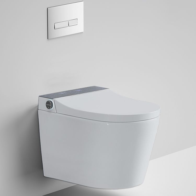 Elongated Wall Hung Toilet Ceramic Smart Toilet with Unlimited Warm Water Clearhalo 'Bathroom Remodel & Bathroom Fixtures' 'Bidets' 'Home Improvement' 'home_improvement' 'home_improvement_bidets' 'Toilets & Bidets' 1200x1200_84c2e971-b204-422f-90b5-2b9b2bfe66df