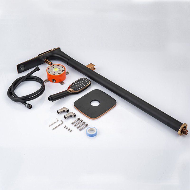 Modern Freestanding Tub Filler Trim Copper with Hand Shower Floor Mount Tub Filler Clearhalo 'Bathroom Remodel & Bathroom Fixtures' 'Bathtub Faucets' 'bathtub_faucets' 'Home Improvement' 'home_improvement' 'home_improvement_bathtub_faucets' 1200x1200_84f1a592-d34b-404a-ac34-3abce873d7bd