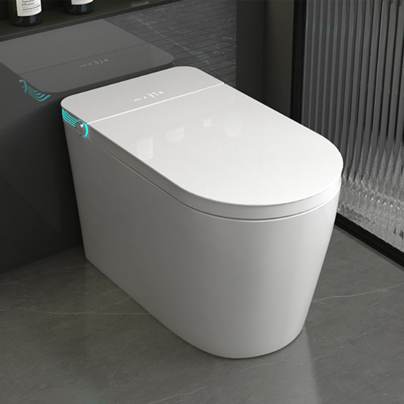 Contemporary 17.32" H White Electronic Toilet Elongated Floor Standing Bidet Clearhalo 'Bathroom Remodel & Bathroom Fixtures' 'Bidets' 'Home Improvement' 'home_improvement' 'home_improvement_bidets' 'Toilets & Bidets' 1200x1200_84ff2021-49ab-4872-9ebf-bbbda111304d