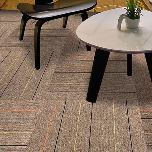 Carpet Tile Fade Resistant Non-Skid Solid Color Loose Lay Carpet Tile Living Room Clearhalo 'Carpet Tiles & Carpet Squares' 'carpet_tiles_carpet_squares' 'Flooring 'Home Improvement' 'home_improvement' 'home_improvement_carpet_tiles_carpet_squares' Walls and Ceiling' 1200x1200_8501ff50-4737-44b7-a7e7-ccd0922a438c