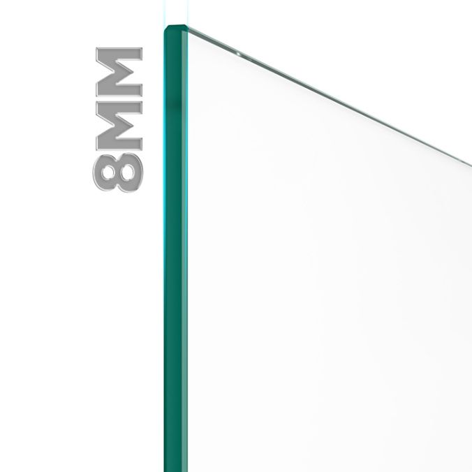 Narrow Edge Semi Frameless Pivot Shower Door Tempered Glass Shower Door Clearhalo 'Bathroom Remodel & Bathroom Fixtures' 'Home Improvement' 'home_improvement' 'home_improvement_shower_tub_doors' 'Shower and Tub Doors' 'shower_tub_doors' 'Showers & Bathtubs' 1200x1200_850e118b-264e-4ae9-8ce4-e81c0f1860a4