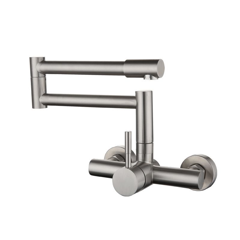 Modern Stainless Steel Kitchen Faucet with Single Handle No Sensor Faucet Clearhalo 'Home Improvement' 'home_improvement' 'home_improvement_kitchen_faucets' 'Kitchen Faucets' 'Kitchen Remodel & Kitchen Fixtures' 'Kitchen Sinks & Faucet Components' 'kitchen_faucets' 1200x1200_8510ac85-7ef5-469b-926d-9b25d7fb426d