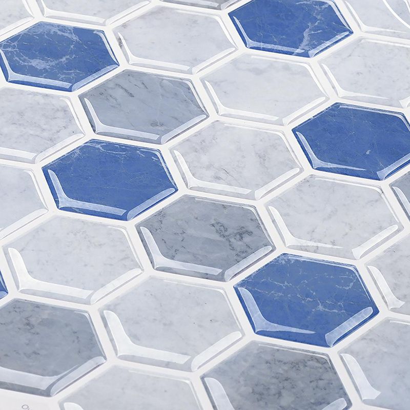 Polygon Metal Peel and Stick Backsplash Tile PVC Peel and Stick Tile for Kitchen Clearhalo 'Flooring 'Home Improvement' 'home_improvement' 'home_improvement_peel_stick_blacksplash' 'Peel & Stick Backsplash Tile' 'peel_stick_blacksplash' 'Walls & Ceilings' Walls and Ceiling' 1200x1200_85185b15-9dec-4025-956a-8d8c34bebc97