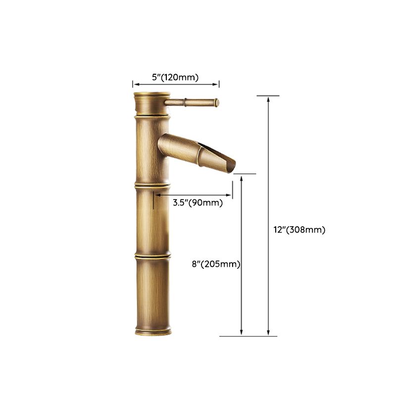 Lever Handle Vessel Faucet Single Hole Sink Faucet Farmhouse Style Basin Faucet Clearhalo 'Bathroom Remodel & Bathroom Fixtures' 'Bathroom Sink Faucets' 'Bathroom Sinks & Faucet Components' 'bathroom_sink_faucets' 'Home Improvement' 'home_improvement' 'home_improvement_bathroom_sink_faucets' 1200x1200_851db0da-bbf8-454b-819a-20101cbe742f