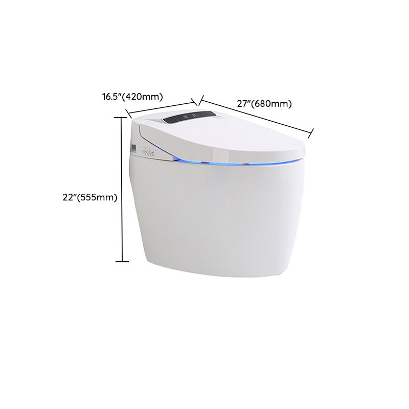 Minimalist White Floor Standing Bidet with Heated Seat and Remote Control Included Clearhalo 'Bathroom Remodel & Bathroom Fixtures' 'Bidets' 'Home Improvement' 'home_improvement' 'home_improvement_bidets' 'Toilets & Bidets' 1200x1200_85297a26-cdbf-491a-9769-2ffe4c13a35a