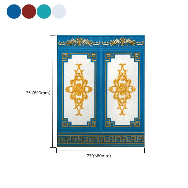 Glam Style Wall Panel Living Room 3D Embossed Waterproof Wall Paneling Clearhalo 'Flooring 'Home Improvement' 'home_improvement' 'home_improvement_wall_paneling' 'Wall Paneling' 'wall_paneling' 'Walls & Ceilings' Walls and Ceiling' 1200x1200_8535ef47-1093-49d5-8a80-04683aca81c1