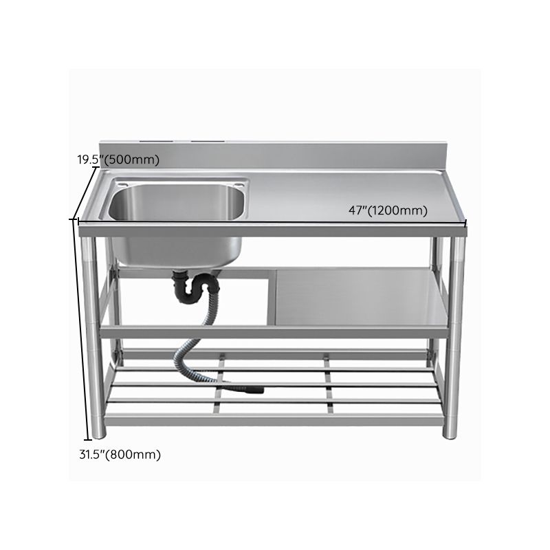 Modern Style Kitchen Sink All-in-one Stainless Steel Kitchen Sink with Drain Assembly Clearhalo 'Home Improvement' 'home_improvement' 'home_improvement_kitchen_sinks' 'Kitchen Remodel & Kitchen Fixtures' 'Kitchen Sinks & Faucet Components' 'Kitchen Sinks' 'kitchen_sinks' 1200x1200_85be43e7-7822-4a28-8d1b-77c819df96f0