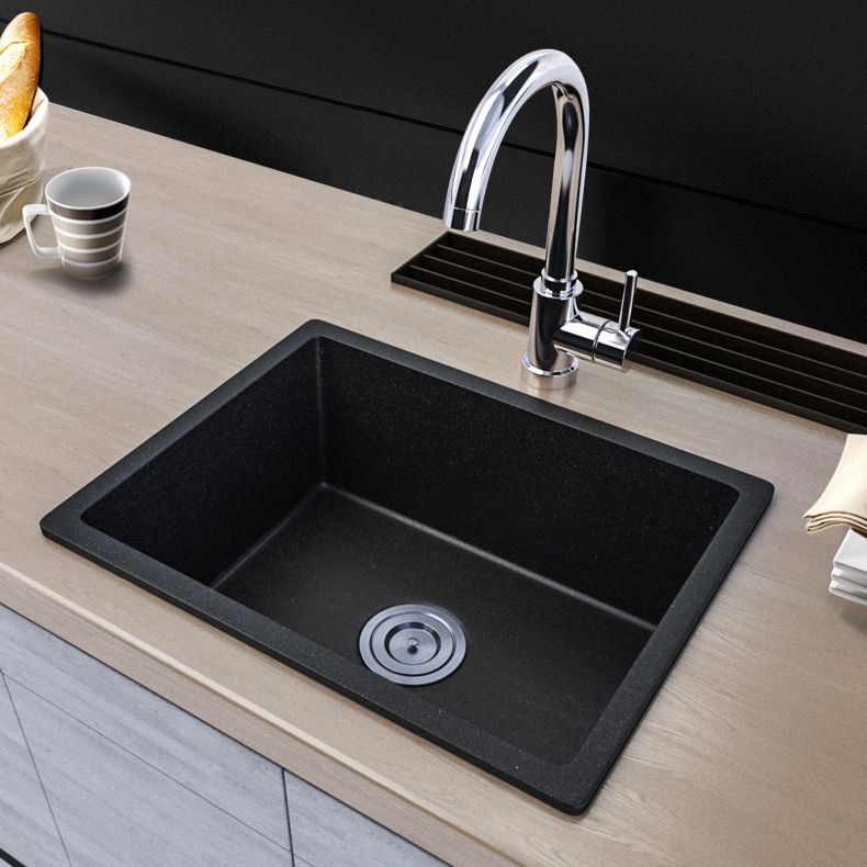Contemporary Kitchen Sink Black Square Quartz Single Bowl without Faucet Clearhalo 'Home Improvement' 'home_improvement' 'home_improvement_kitchen_sinks' 'Kitchen Remodel & Kitchen Fixtures' 'Kitchen Sinks & Faucet Components' 'Kitchen Sinks' 'kitchen_sinks' 1200x1200_85d0c91e-c882-4235-953f-10ec77502570