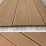Outdoor Floor Patio Wooden Stripe Composite Waterproof Deck Plank Clearhalo 'Home Improvement' 'home_improvement' 'home_improvement_outdoor_deck_tiles_planks' 'Outdoor Deck Tiles & Planks' 'Outdoor Flooring & Tile' 'Outdoor Remodel' 'outdoor_deck_tiles_planks' 1200x1200_85f5bb4d-dd9d-42e9-94ad-a14e29eccd12
