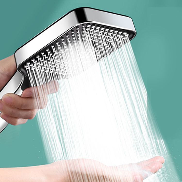 Contemporary Rectangular Hand Shower Adjustable Spray Pattern Showerhead Clearhalo 'Bathroom Remodel & Bathroom Fixtures' 'Home Improvement' 'home_improvement' 'home_improvement_shower_heads' 'Shower Heads' 'shower_heads' 'Showers & Bathtubs Plumbing' 'Showers & Bathtubs' 1200x1200_85f82158-3429-4bbd-b9d9-5f8038b74f5f