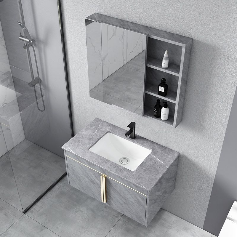 Contemporary Sink Cabinet Mirror Cabinet Vanity Cabinet for Bathroom Clearhalo 'Bathroom Remodel & Bathroom Fixtures' 'Bathroom Vanities' 'bathroom_vanities' 'Home Improvement' 'home_improvement' 'home_improvement_bathroom_vanities' 1200x1200_8604f06a-7c16-4a4b-9903-ee8dfc7e4f29