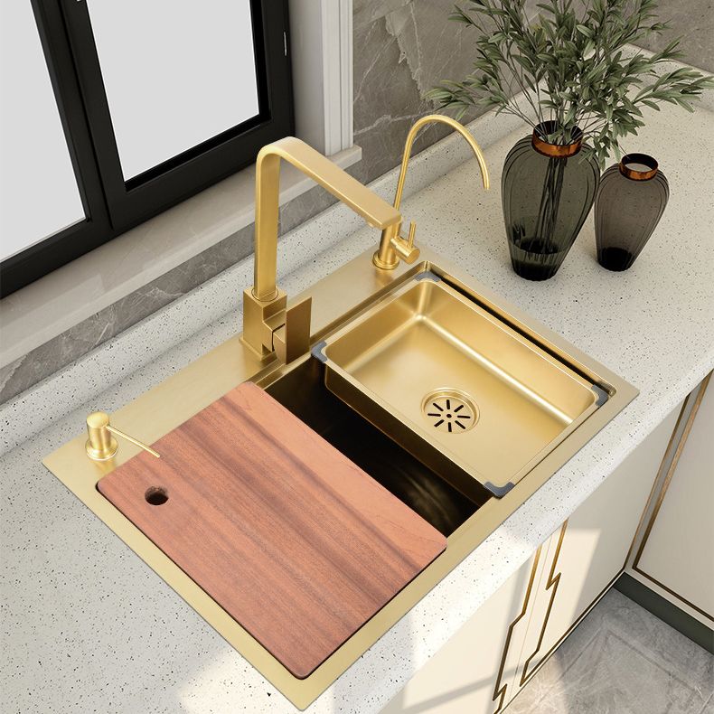 Stainless Steel Kitchen Sink Single Bowl Drop-in Sink 3 Holes with Strainer Clearhalo 'Home Improvement' 'home_improvement' 'home_improvement_kitchen_sinks' 'Kitchen Remodel & Kitchen Fixtures' 'Kitchen Sinks & Faucet Components' 'Kitchen Sinks' 'kitchen_sinks' 1200x1200_8610087b-d7d3-4f4c-8912-1674c3801d17