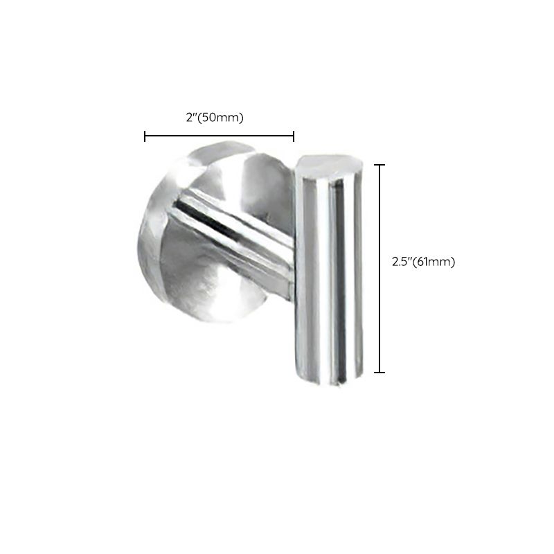 Metal Simple Bathroom Accessory as Individual or as a Set in Silver Clearhalo 'Bathroom Hardware Sets' 'Bathroom Hardware' 'Bathroom Remodel & Bathroom Fixtures' 'bathroom_hardware_sets' 'Home Improvement' 'home_improvement' 'home_improvement_bathroom_hardware_sets' 1200x1200_8647cd23-2700-402a-8b1c-35094f0a0294