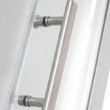 Semi Frameless Shower Door Tempered Double Sliding Shower Bath Door Clearhalo 'Bathroom Remodel & Bathroom Fixtures' 'Home Improvement' 'home_improvement' 'home_improvement_shower_tub_doors' 'Shower and Tub Doors' 'shower_tub_doors' 'Showers & Bathtubs' 1200x1200_864b818d-724f-49ef-b145-f040082fbcd8