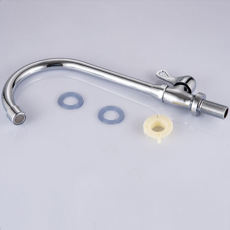 Contemporary Single Handle Kitchen Faucet High Arch Water Filler in Chrome Clearhalo 'Home Improvement' 'home_improvement' 'home_improvement_kitchen_faucets' 'Kitchen Faucets' 'Kitchen Remodel & Kitchen Fixtures' 'Kitchen Sinks & Faucet Components' 'kitchen_faucets' 1200x1200_8654f67f-cd21-4193-be93-6fa3db958a0c