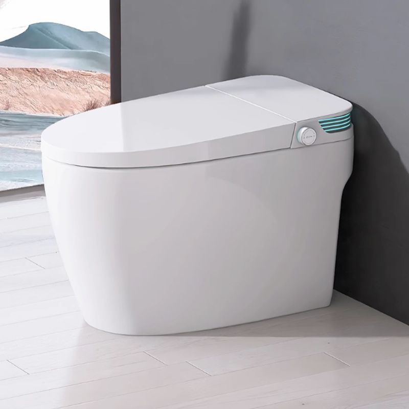Contemporary Floor Mount Bidet with Warm Air Dryer and Remote Clearhalo 'Bathroom Remodel & Bathroom Fixtures' 'Bidets' 'Home Improvement' 'home_improvement' 'home_improvement_bidets' 'Toilets & Bidets' 1200x1200_86592335-e617-4389-bd3f-7a24d06b9353