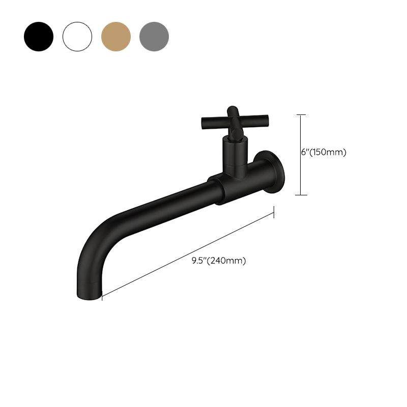 Widespread Wall Mounted Bathroom Sink Faucet Cross Handle Low Arc Faucet Clearhalo 'Bathroom Remodel & Bathroom Fixtures' 'Bathroom Sink Faucets' 'Bathroom Sinks & Faucet Components' 'bathroom_sink_faucets' 'Home Improvement' 'home_improvement' 'home_improvement_bathroom_sink_faucets' 1200x1200_8672497f-1029-40c6-8877-33cc98fda58f