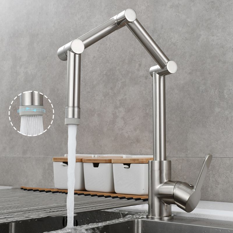 Modern Pot Filler Brass Lever Handles Pull down Sprayer Pot Filler Kitchen Faucet Clearhalo 'Home Improvement' 'home_improvement' 'home_improvement_kitchen_faucets' 'Kitchen Faucets' 'Kitchen Remodel & Kitchen Fixtures' 'Kitchen Sinks & Faucet Components' 'kitchen_faucets' 1200x1200_8682c045-09d7-4a6e-8351-b2f00941eb4e