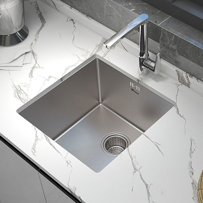 Square Stainless Steel Kitchen Sink Single Bowl Sink with Drain Assembly Clearhalo 'Home Improvement' 'home_improvement' 'home_improvement_kitchen_sinks' 'Kitchen Remodel & Kitchen Fixtures' 'Kitchen Sinks & Faucet Components' 'Kitchen Sinks' 'kitchen_sinks' 1200x1200_868ab84a-3e11-461e-9c80-02e56484b2bf