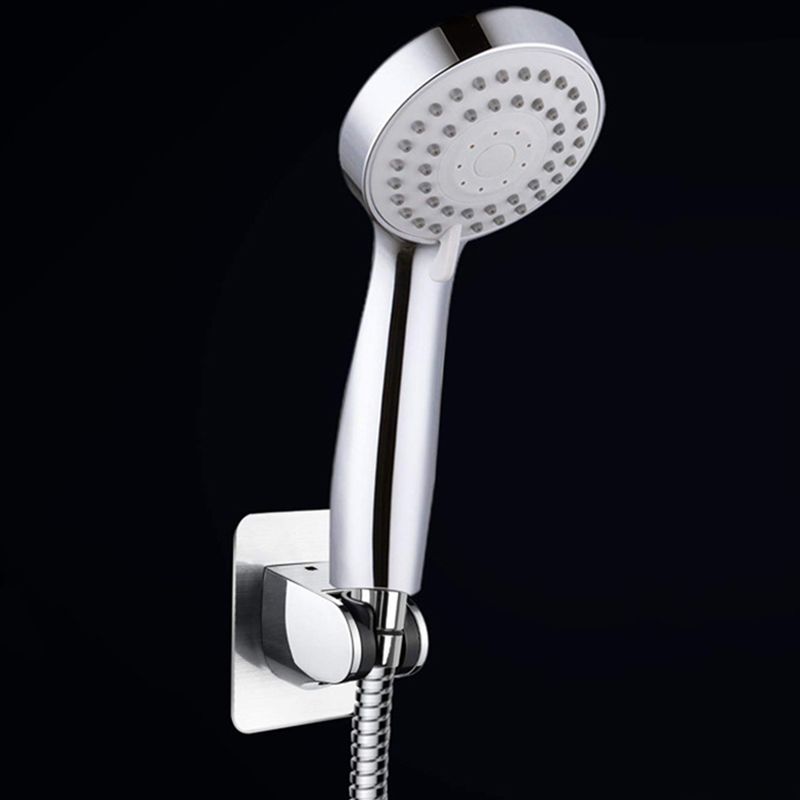 Silver Dual Shower Head with Hose Modern Style Wall-Mount Showerhead Clearhalo 'Bathroom Remodel & Bathroom Fixtures' 'Home Improvement' 'home_improvement' 'home_improvement_shower_heads' 'Shower Heads' 'shower_heads' 'Showers & Bathtubs Plumbing' 'Showers & Bathtubs' 1200x1200_868e8007-8cba-4825-8b30-498556c93b62