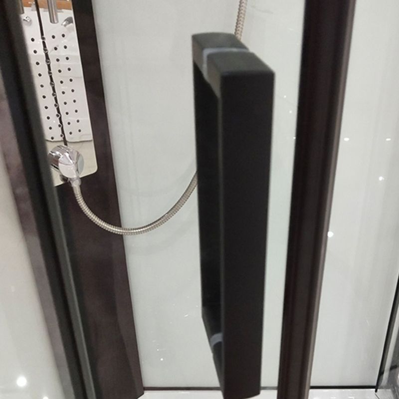 Shower Stall Semi-Frameless Double Sliding Rounded Shower Enclosure Clearhalo 'Bathroom Remodel & Bathroom Fixtures' 'Home Improvement' 'home_improvement' 'home_improvement_shower_stalls_enclosures' 'Shower Stalls & Enclosures' 'shower_stalls_enclosures' 'Showers & Bathtubs' 1200x1200_869a45e1-8dfd-4b10-96aa-ba2addd36cb8