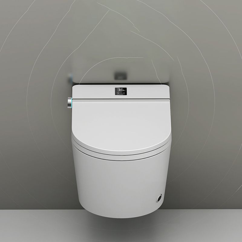 Simplicity Wall Mounted Bidet Elongated Foot Sensor Ceramic Heated Seat Clearhalo 'Bathroom Remodel & Bathroom Fixtures' 'Bidets' 'Home Improvement' 'home_improvement' 'home_improvement_bidets' 'Toilets & Bidets' 1200x1200_86c33015-6fe2-4891-aedc-76ba61ce5d97