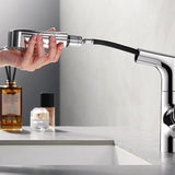 Lever Handles Sink Faucet Single Hole Chrome Brass Bathroom Sink Faucet Clearhalo 'Bathroom Remodel & Bathroom Fixtures' 'Bathroom Sink Faucets' 'Bathroom Sinks & Faucet Components' 'bathroom_sink_faucets' 'Home Improvement' 'home_improvement' 'home_improvement_bathroom_sink_faucets' 1200x1200_86e3d649-21cf-4fc2-a784-9ad0ae05c454