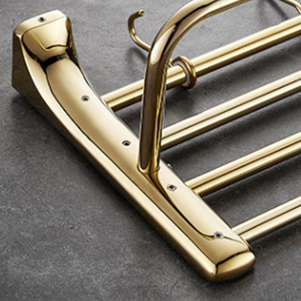 Traditional Bathroom Hardware Gold Bath Shelf Bathroom Accessory Kit Clearhalo 'Bathroom Hardware Sets' 'Bathroom Hardware' 'Bathroom Remodel & Bathroom Fixtures' 'bathroom_hardware_sets' 'Home Improvement' 'home_improvement' 'home_improvement_bathroom_hardware_sets' 1200x1200_86ebcf45-efff-46d4-94b3-f7364d9b3c79