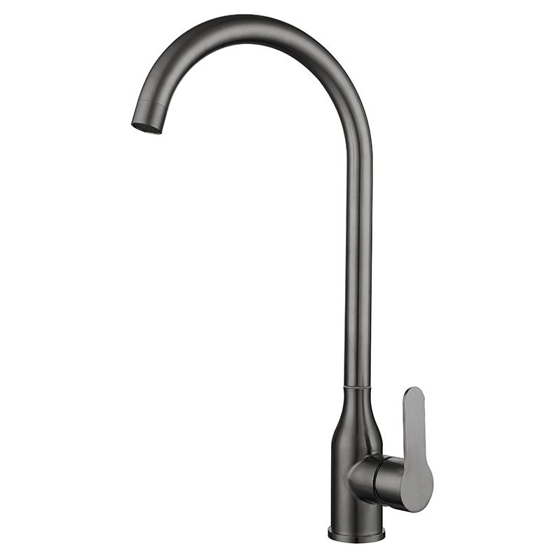 Contemporary Pull down Single Handle Standard Kitchen Faucet High Arch Water Filler Clearhalo 'Home Improvement' 'home_improvement' 'home_improvement_kitchen_faucets' 'Kitchen Faucets' 'Kitchen Remodel & Kitchen Fixtures' 'Kitchen Sinks & Faucet Components' 'kitchen_faucets' 1200x1200_86f08535-02c8-4377-8675-942c520b7af2