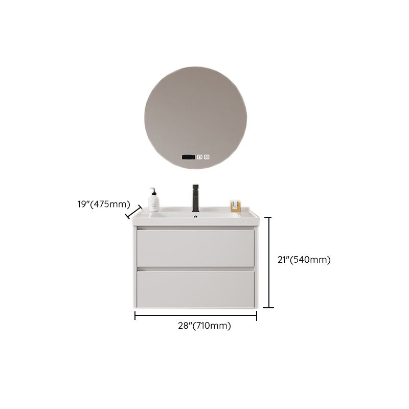 Modern Sink Vanity Solid Color Wall Mount Vanity Cabinet for Bathroom Clearhalo 'Bathroom Remodel & Bathroom Fixtures' 'Bathroom Vanities' 'bathroom_vanities' 'Home Improvement' 'home_improvement' 'home_improvement_bathroom_vanities' 1200x1200_87218a3f-2a3d-405f-bfce-43128186830e