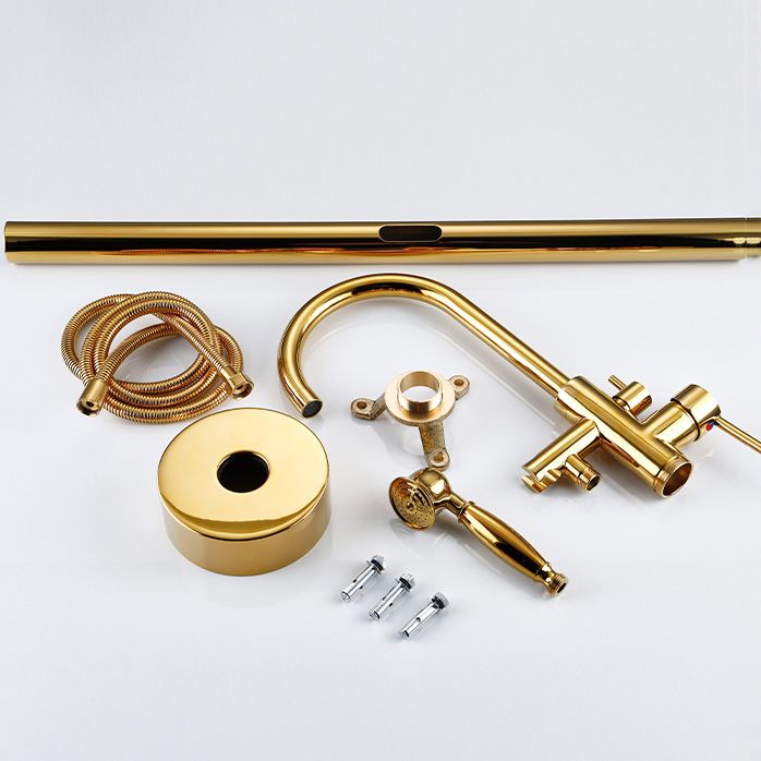 Modern Freestanding Bathtub Metal Faucet Freestanding Tub Faucet Clearhalo 'Bathroom Remodel & Bathroom Fixtures' 'Bathtub Faucets' 'bathtub_faucets' 'Home Improvement' 'home_improvement' 'home_improvement_bathtub_faucets' 1200x1200_87426461-9ed8-4c09-9e66-15ee8e24a49a