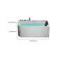 Modern White Rectangle Acrylic Bathtub Back to Wall with Drain Bath Tub Clearhalo 'Bathroom Remodel & Bathroom Fixtures' 'Bathtubs' 'Home Improvement' 'home_improvement' 'home_improvement_bathtubs' 'Showers & Bathtubs' 1200x1200_8760308a-8600-476f-856a-2a7265e00b64