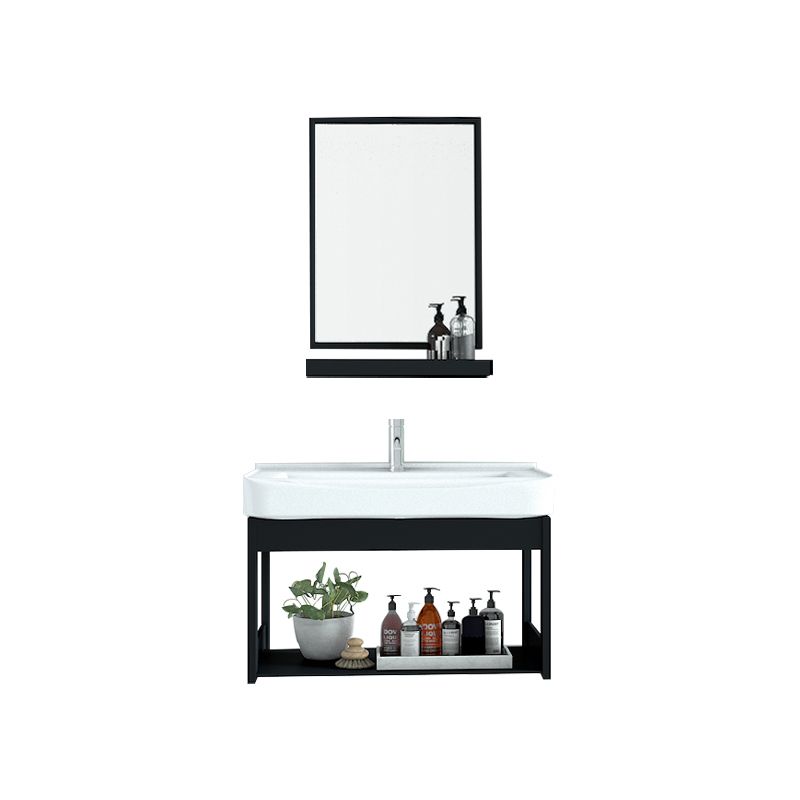 Modern Bathroom Vanity Set Wall Mount Single-Sink Bathroom Sink Vanity Clearhalo 'Bathroom Remodel & Bathroom Fixtures' 'Bathroom Vanities' 'bathroom_vanities' 'Home Improvement' 'home_improvement' 'home_improvement_bathroom_vanities' 1200x1200_876754f4-04a5-4d2b-9048-1afff0ceafa9