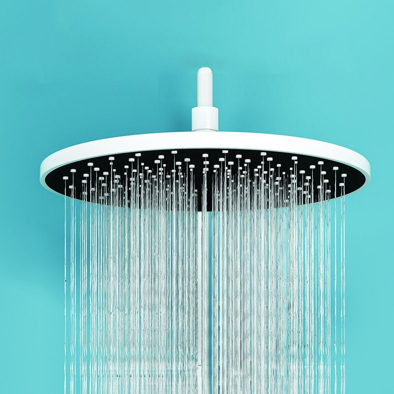 Wall Mounted Shower Arm Shower Faucet Metal Shower System with Slide Bar in White Clearhalo 'Bathroom Remodel & Bathroom Fixtures' 'Home Improvement' 'home_improvement' 'home_improvement_shower_faucets' 'Shower Faucets & Systems' 'shower_faucets' 'Showers & Bathtubs Plumbing' 'Showers & Bathtubs' 1200x1200_877b3ffc-0c5e-40e0-a07d-f2233579f527